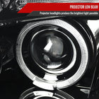 2006-2011 Mitsubishi Eclipse Dual Halo Projector Headlights (Jet Black Housing/Clear Lens)