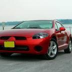 2006-2012 Mitsubishi Eclipse Dual Halo Projector Headlights (Jet Black Housing/Clear Lens)