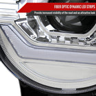 2007-2014 Toyota FJ Cruiser Switchback Sequential Turn Signal Animated LED Bar Projector Headlights (Chrome Housing/Clear Lens)