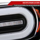 2007-2014 Toyota FJ Cruiser Switchback Sequential Turn Signal Animated LED Bar Projector Headlights (Matte Black Housing/Clear Lens)