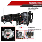 2007-2014 Toyota FJ Cruiser Switchback Sequential Turn Signal Animated LED Bar Projector Headlights (Matte Black Housing/Smoke Lens)