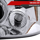 2001-2004 Nissan Frontier Dual Halo Projector Headlights (Chrome Housing/Clear Lens)