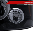 2001-2004 Nissan Frontier Dual Halo Projector Headlights (Glossy Black Housing/Smoke Lens)