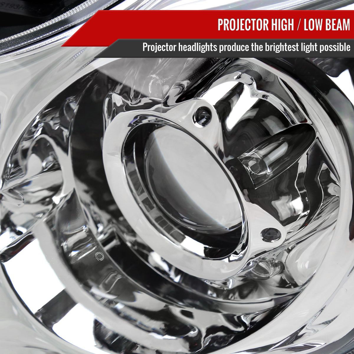 2008-2013 Infiniti G37/2014-2015 Q60 2 Door Coupe/Convertible Factory Style Projector Headlights (Chrome Housing/Clear Lens)