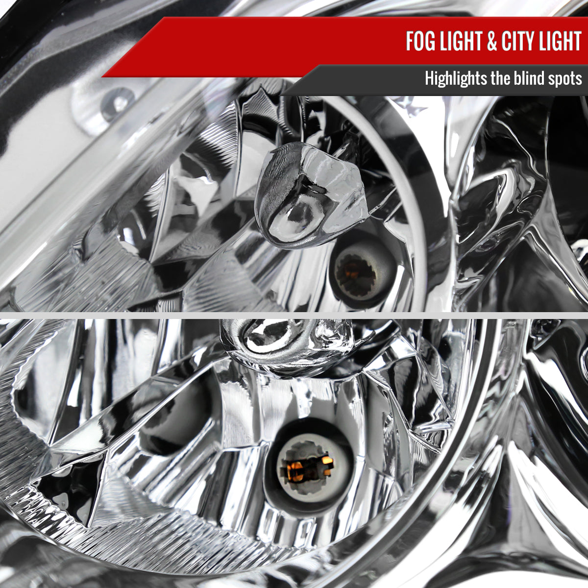 2008-2013 Infiniti G37/2014-2015 Q60 2 Door Coupe/Convertible Factory Style Projector Headlights (Chrome Housing/Clear Lens)
