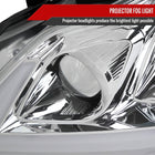 2008-2013 Infiniti G37/2014-2015 Q60 Coupe/Convertible Sequential Switchback LED Turn Signal Projector Headlights (Chrome Housing/Clear Lens)