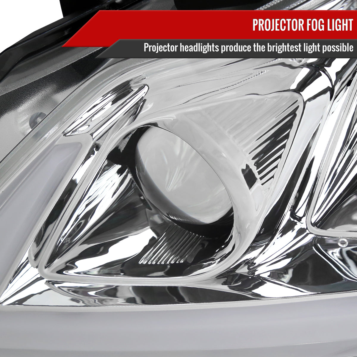 2008-2013 Infiniti G37/2014-2015 Q60 Coupe/Convertible Sequential Switchback LED Turn Signal Projector Headlights (Chrome Housing/Clear Lens)