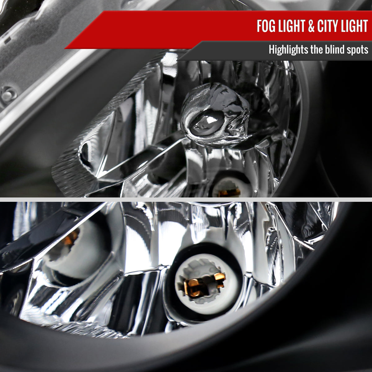 2008-2013 Infiniti G37/2014-2015 Q60 2 Door Coupe/Convertible Factory Style Projector Headlights (Matte Black Housing/Clear Lens)