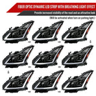 2008-2013 Infiniti G37/2014-2015 Q60 Coupe/Convertible Sequential Switchback LED Turn Signal Projector Headlights (Matte Black Housing/Clear Lens)