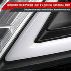 2008-2013 Infiniti G37/2014-2015 Q60 Coupe/Convertible Sequential Switchback LED Turn Signal Projector Headlights (Matte Black Housing/Clear Lens)