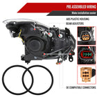 2008-2013 Infiniti G37/2014-2015 Q60 2 Door Coupe/Convertible Factory Style Projector Headlights (Matte Black Housing/Smoke Lens)