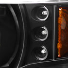 1999-2003 Mitsubishi Galant Dual Halo Projector Headlights (Matte Black Housing/Clear Lens)