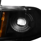 1999-2003 Mitsubishi Galant Dual Halo Projector Headlights (Matte Black Housing/Clear Lens)