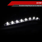 2010-2012 Hyundai Genesis Coupe Projector Headlights w/ SMD LED Light Strip (Jet Black Housing/Clear Lens)