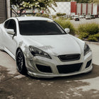 2010-2012 Hyundai Genesis Coupe Projector Headlights w/ SMD LED Light Strip (Jet Black Housing/Clear Lens)