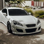 2010-2012 Hyundai Genesis Coupe Projector Headlights w/ SMD LED Light Strip (Jet Black Housing/Clear Lens)