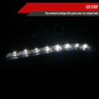 2010-2012 Hyundai Genesis Coupe Projector Headlights w/ SMD LED Light Strip (Glossy Black Housing/Smoke Lens)
