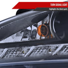 2010-2012 Hyundai Genesis Coupe Projector Headlights w/ SMD LED Light Strip (Glossy Black Housing/Smoke Lens)