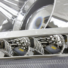 2011-2013 Toyota Highlander Projector Headlights w/ SMD LED Light Strip - Chrome/Clear Lens