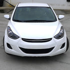 2011-2013 Hyundai Elantra LED Bar Projector Headlights (Matte Black Housing/Clear Lens)