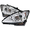 2006-2010 Lexus IS250/IS350 SMD LED Light Strip Projector Headlights w/ Sequential Turn Signal Lights (Matte Black Housing/Clear Lens)