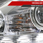 2006-2010 Lexus IS250/IS350 SMD LED Light Strip Projector Headlights (Chrome Housing/Clear Lens)