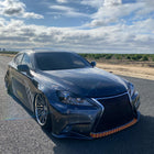 2006-2010 Lexus IS250/IS350 SMD LED Light Strip Projector Headlights w/ LED Turn Signal Lights (Glossy Black Housing/Smoke Lens)