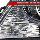 2001-2005 Lexus IS300 Projector Headlights w/ LED Light Strip & LED Turn Signal Lights (Chrome Housing/Clear Lens)