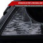 2001-2005 Lexus IS300 Projector Headlights w/ LED Light Strip & LED Turn Signal Lights (Glossy Black Housing/Smoke Lens)