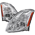 2004-2006 Nissan Maxima Factory Style Projector Headlights - Chrome/Clear Lens