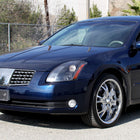 2004-2006 Nissan Maxima Factory Style Projector Headlights - Matte Black/Clear Lens