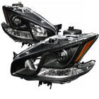 2009-2014 Nissan Maxima Projector Headlights w/ Amber Reflectors (Matte Black Housing/Clear Lens)