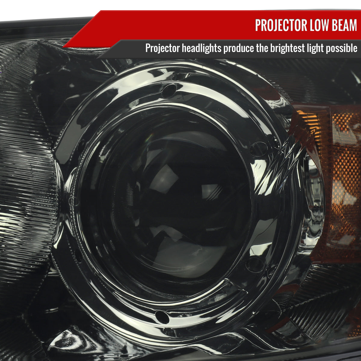 2004-2009 Mazda 3 Sedan Projector Style Headlights (Chrome Housing/Smoke Lens)