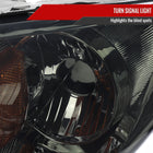 2004-2009 Mazda 3 Sedan Projector Style Headlights (Chrome Housing/Smoke Lens)