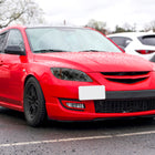 2004-2009 Mazda 3 Sedan Projector Style Headlights (Chrome Housing/Smoke Lens)