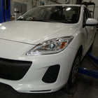 2010-2013 Mazda 3 Projector Headlights w/ LED Light Strip (Chrome Housing/Clear Lens)