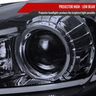 2010-2013 Mazda 3 Projector Headlights w/ LED Light Strip (Glossy Black Housing/Smoke Lens)