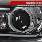2010-2013 Mazda 3 Projector Headlights w/ LED Light Strip (Matte Black Housing/Clear Lens)