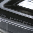 2010-2013 Mazda 3 Projector Headlights w/ LED Light Strip (Matte Black Housing/Clear Lens)
