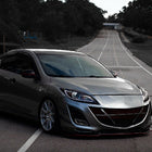 2010-2013 Mazda 3 Projector Headlights w/ LED Light Strip (Matte Black Housing/Clear Lens)