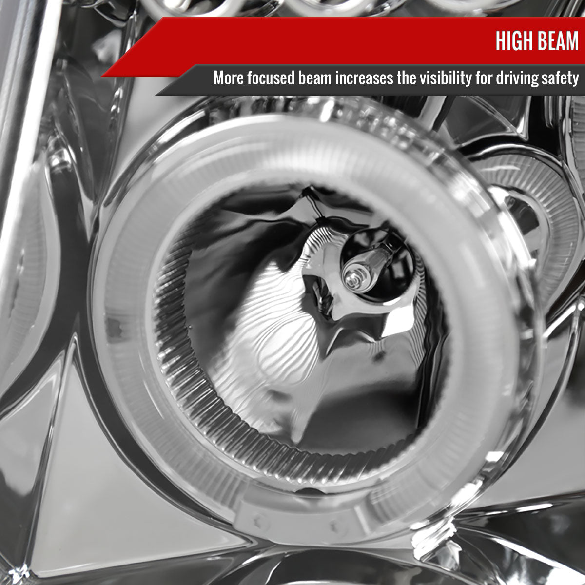 2005-2007 Nissan Pathfinder/ 2005-2008 Frontier Dual Halo Projector Headlights (Chrome Housing/Clear Lens)