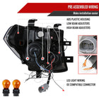 2005-2007 Nissan Pathfinder/ 2005-2008 Frontier Dual Halo Projector Headlights (Matte Black Housing/Clear Lens)