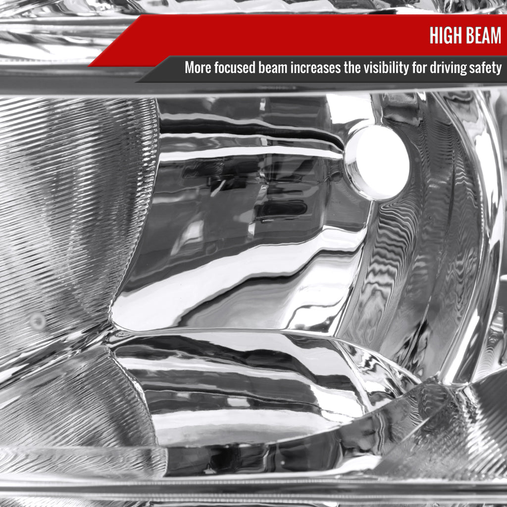 2006-2008 Honda Pilot Projector Style Headlights (Chrome Housing/Clear Lens)