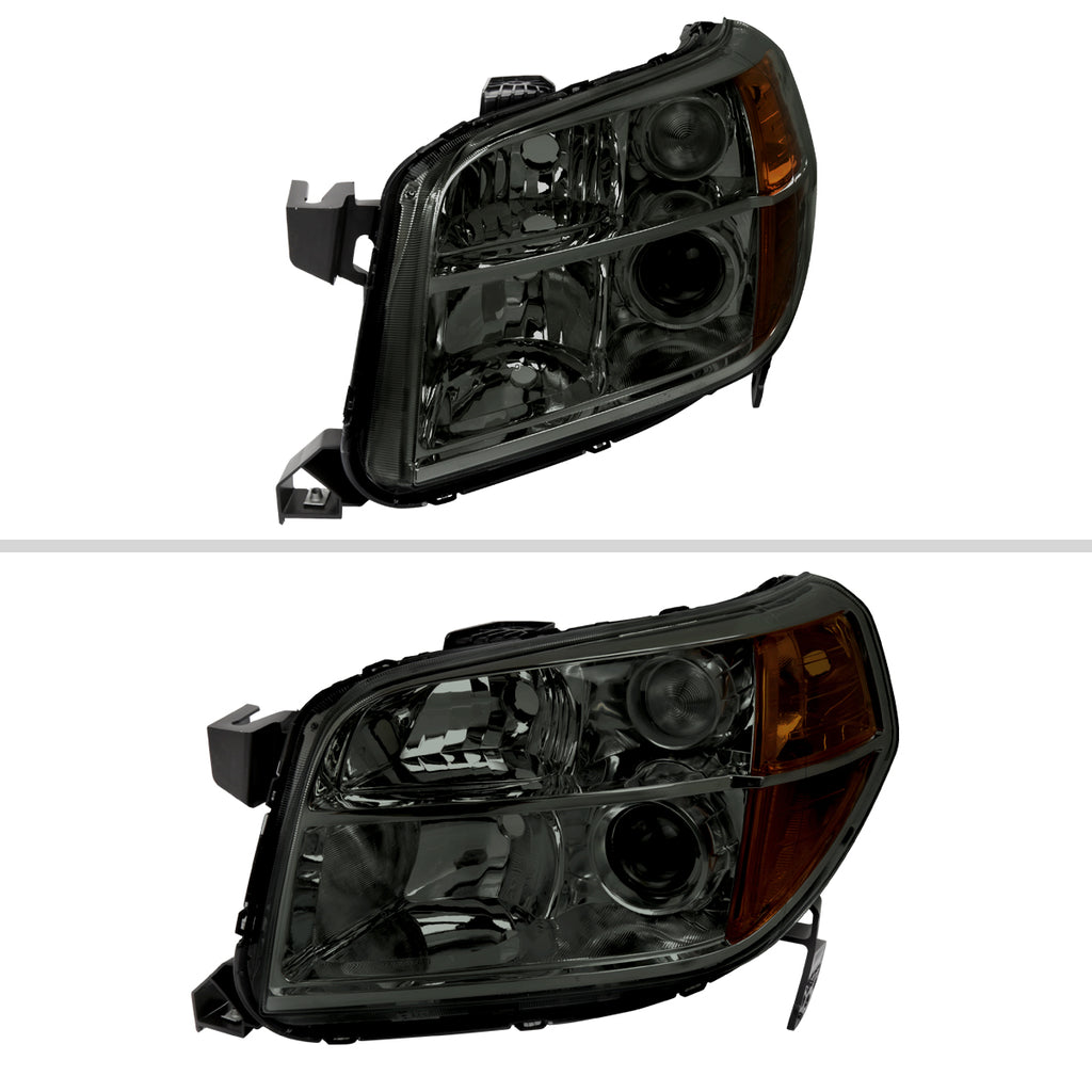 2006-2008 Honda Pilot Projector Style Headlights (Chrome Housing/Smoke Lens)