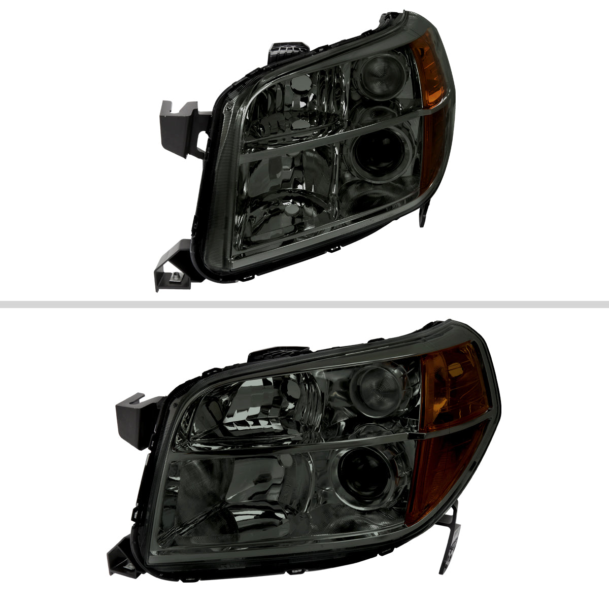2006-2008 Honda Pilot Projector Style Headlights (Chrome Housing/Smoke Lens)