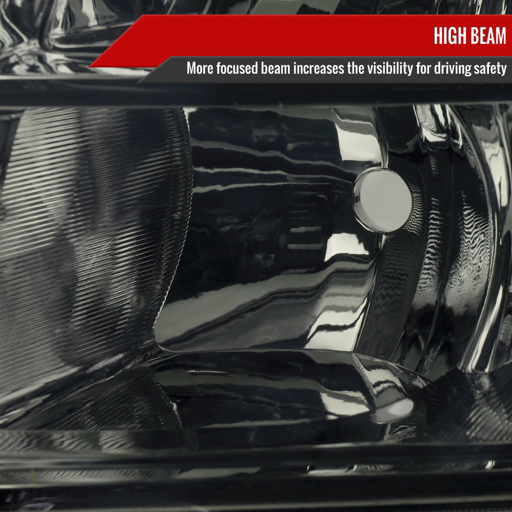 2006-2008 Honda Pilot Projector Style Headlights (Chrome Housing/Smoke Lens)