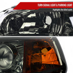 2006-2008 Honda Pilot Projector Style Headlights (Chrome Housing/Smoke Lens)