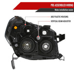 2006-2008 Honda Pilot Projector Style Headlights (Chrome Housing/Smoke Lens)