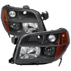 2006-2008 Honda Pilot Projector Style Headlights (Matte Black Housing/Clear Lens)