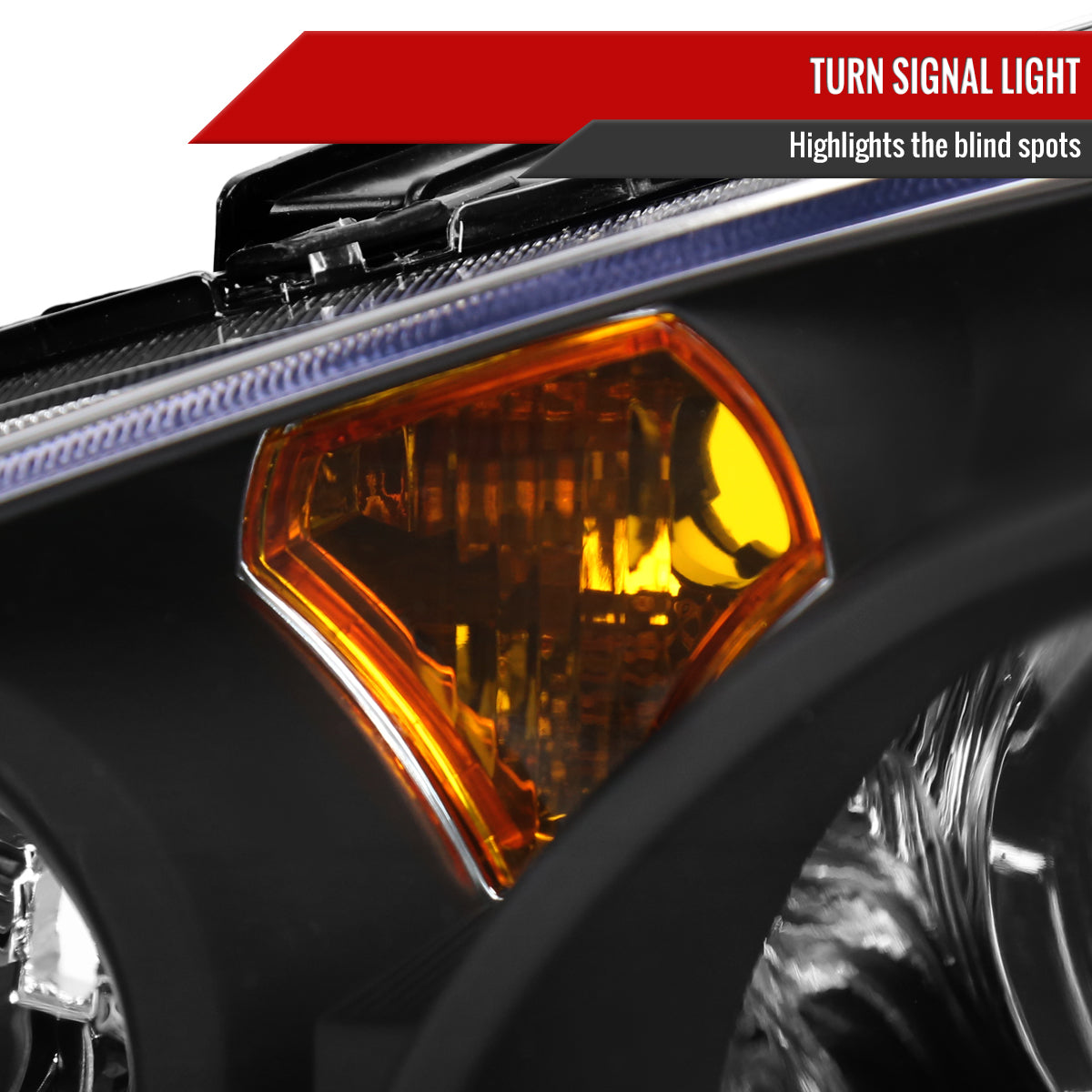 2002-2004 Acura RSX Retro Style Projector Headlights - Matte Black/Clear Lens